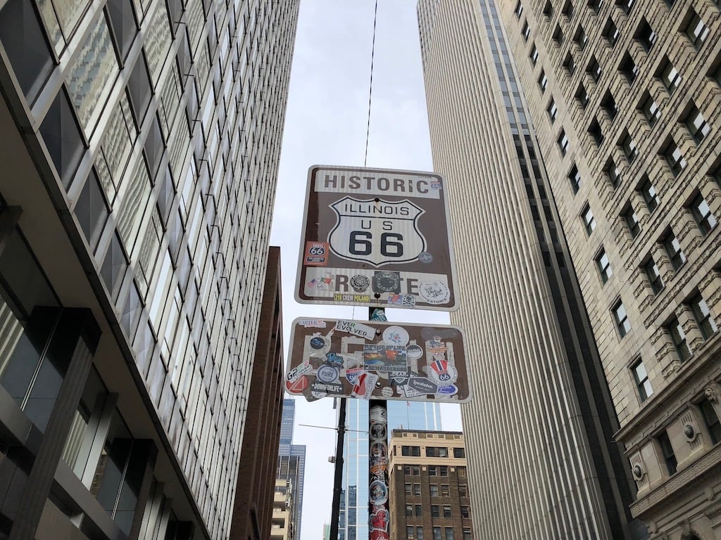 Route 66 Sign Chicago