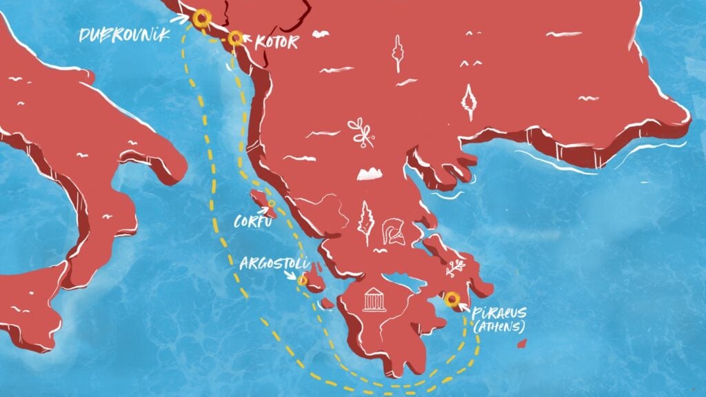 Virgin Voyages Resilient Lady Adriatic Sea Map
