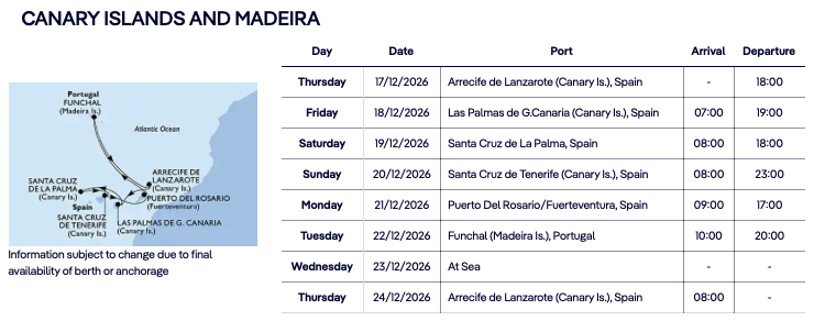 MSC Fantasia Lanzarote Cruise